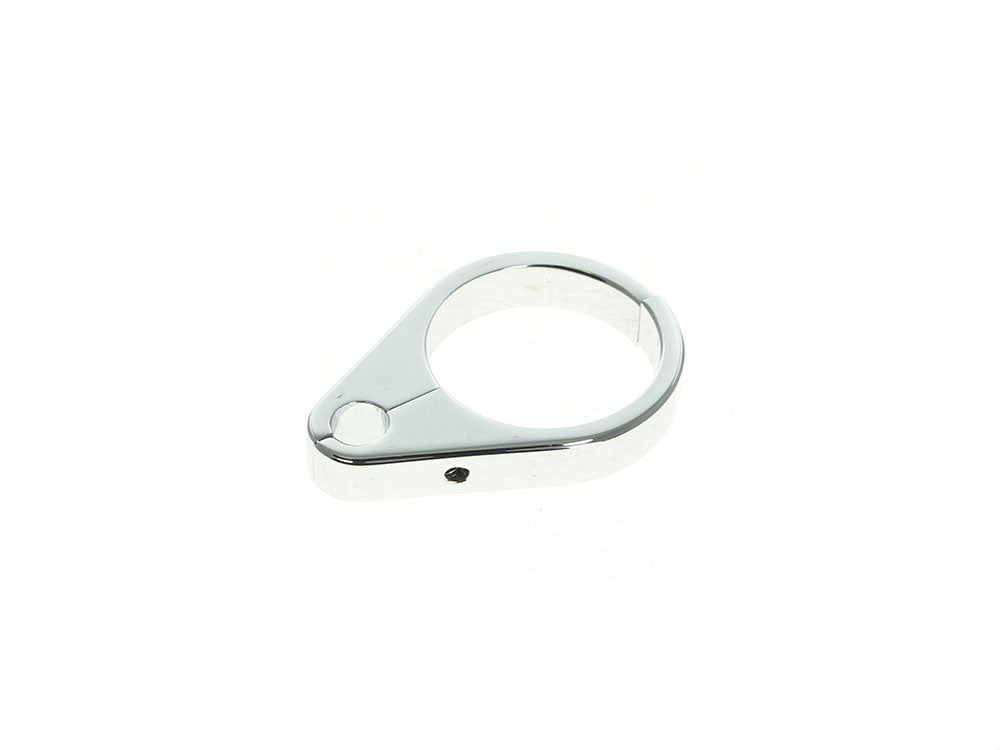 RSS BAI-11-0267 1-3/4" Cable Clamp w/1 x 10mm Clutch Cable or Brake Line Hole Chrome