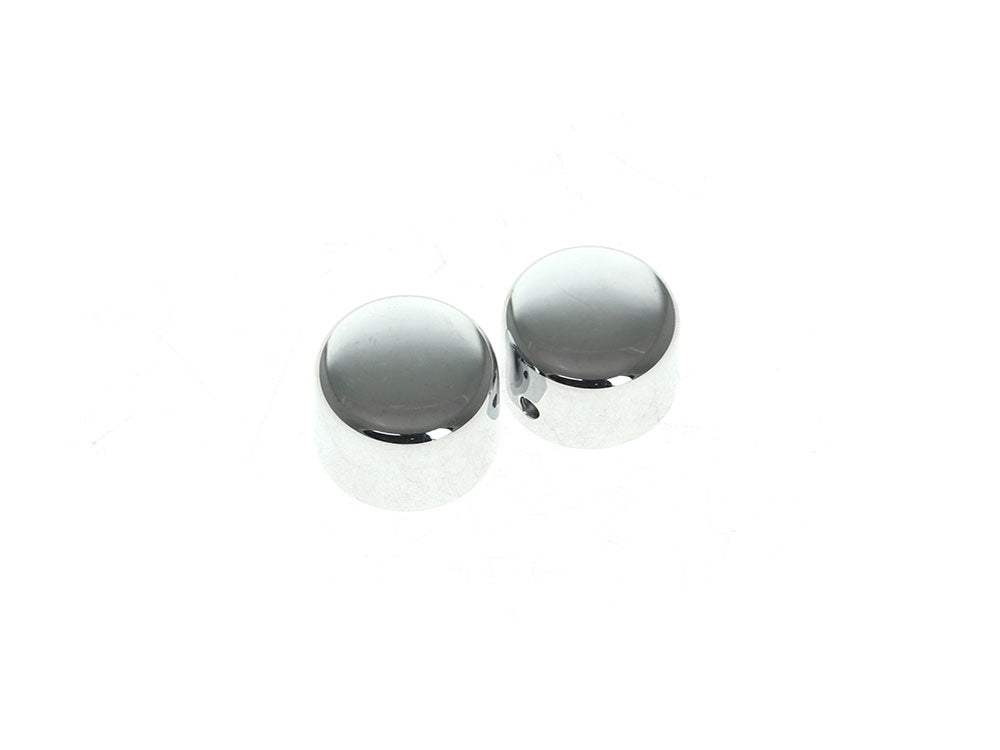 RSS BAI-16-0205 Front Axle Caps Chrome for Softail 84-06/Dyna 91-03/Touring 80-99/Sportster 88-07/FXR 82-94/FXWG 80-86