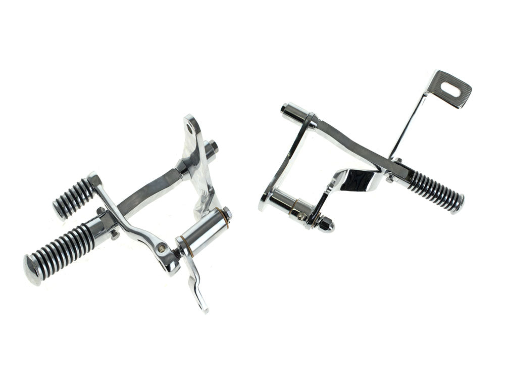 RSS BAI-35-0121 Forward Controls w/O-Ring Footpegs Chrome for Sportster 86-90