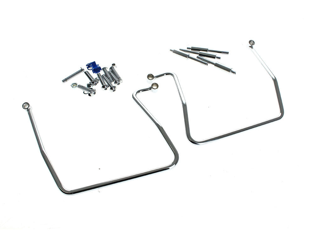 RSS BAI-77-0044CKNU Saddlebag Supports Chrome for Dyna 91-17