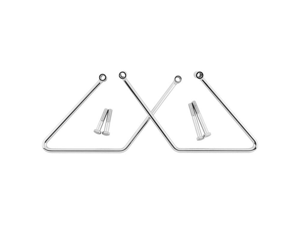 RSS BAI-77-0131A Saddlebag Supports Chrome for Softail 00-17 non 200 Tyre Models