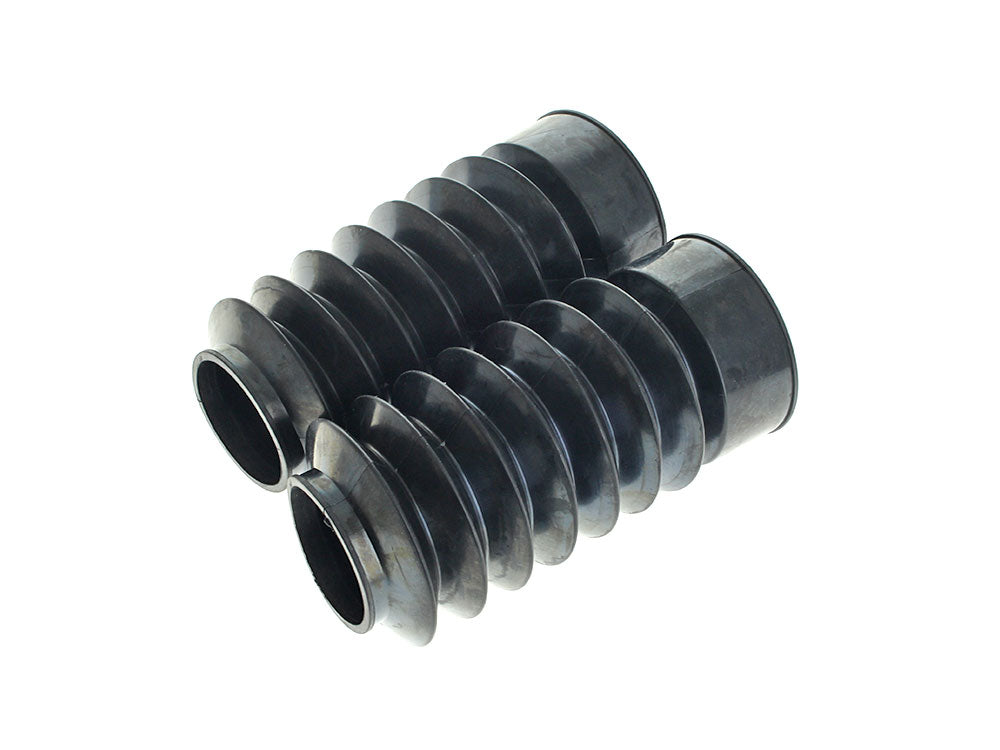 RSS BAI-C23-0222 49mm Rubber Fork Boot Gaiters Black for Dyna 06-17 (Pair)