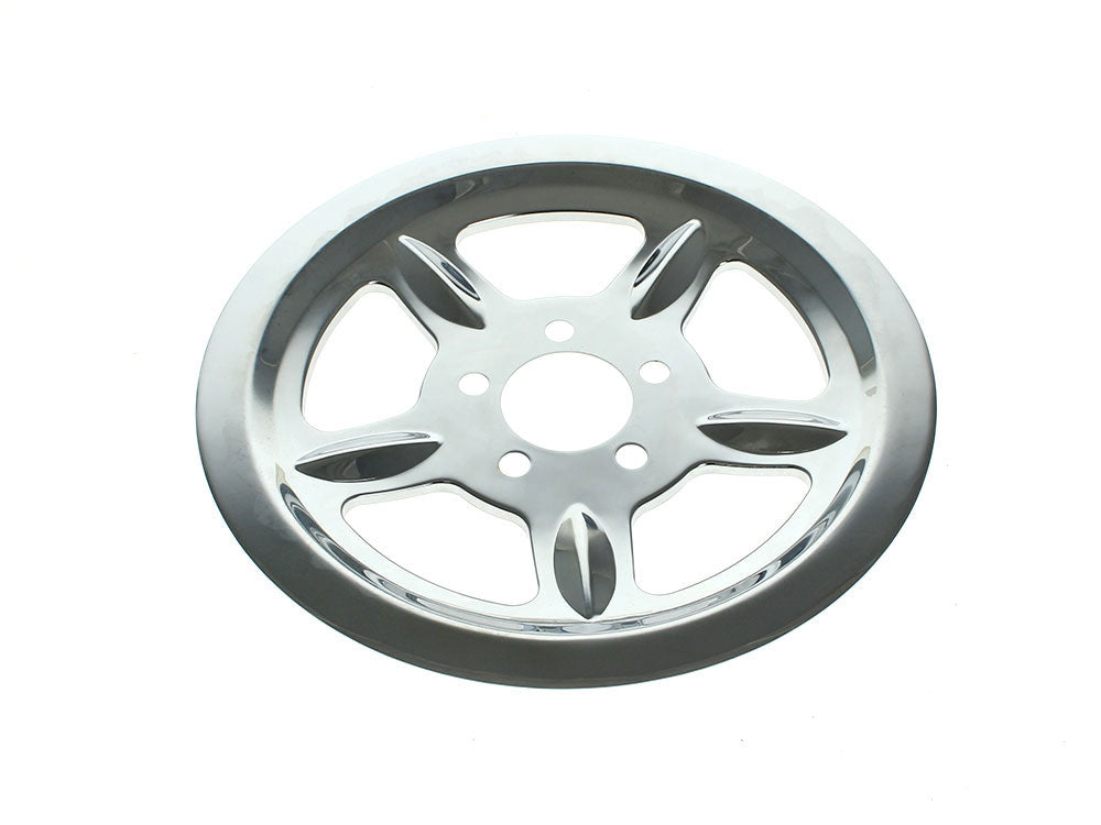 RSS BAI-D26-0154 Rear Pulley Cover Chrome for Sportster 04-21 w/68 Tooth Pulley