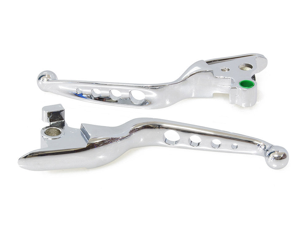 RSS BAI-H07-0599C 4 Hole Hand Levers Chrome for Softail 18-Up