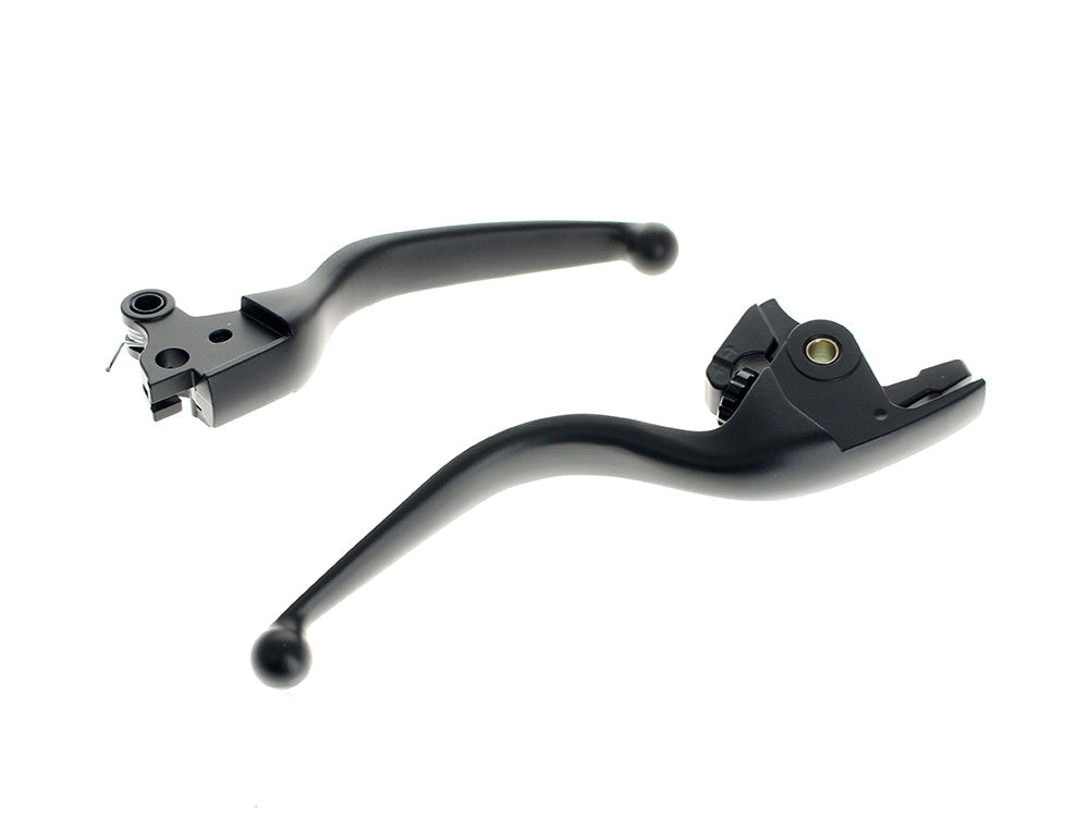 RSS BAI-H07-0733MB Hand Levers Black for Harley-Davidson Softail 25-Up