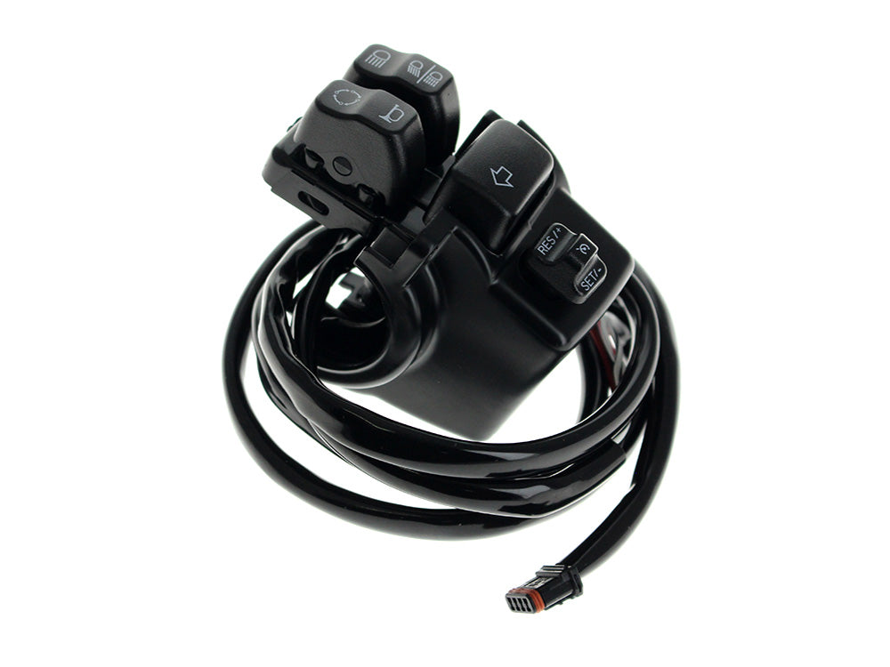 RSS BAI-H18-0362B Cruise Control Kit Black for Harley-Davidson Softail 16-24