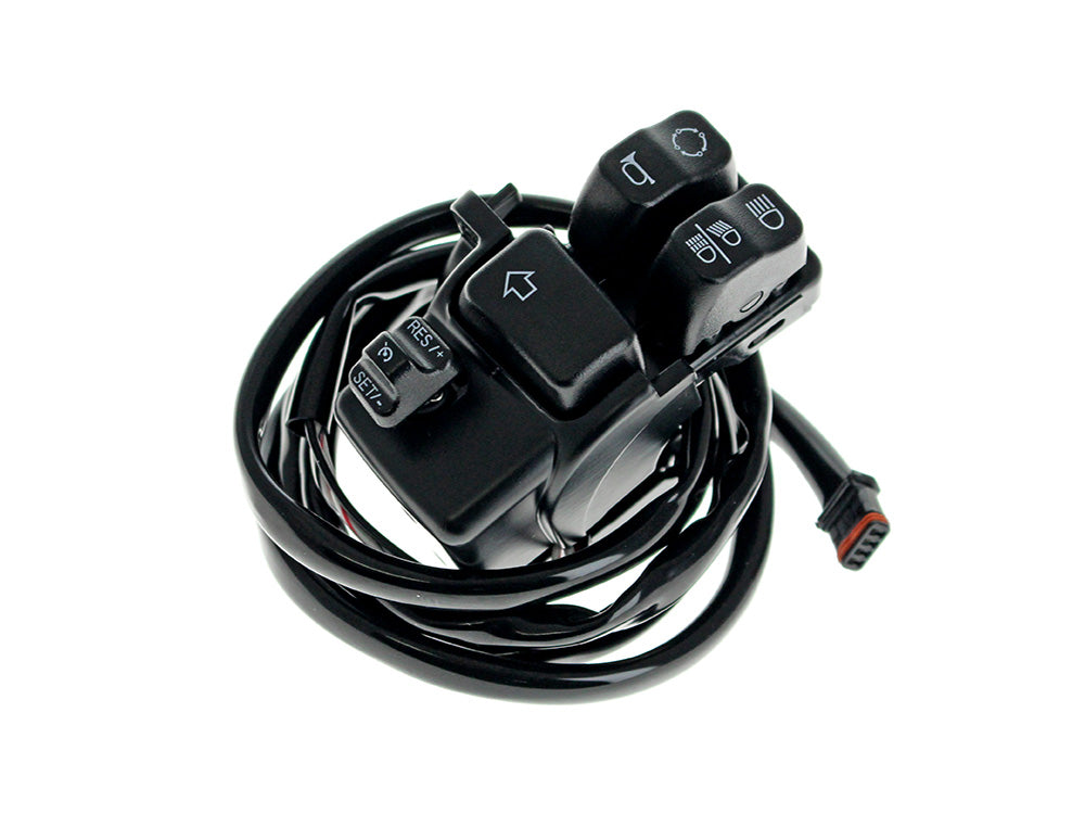 RSS BAI-H18-0362B Cruise Control Kit Black for Harley-Davidson Softail 16-24