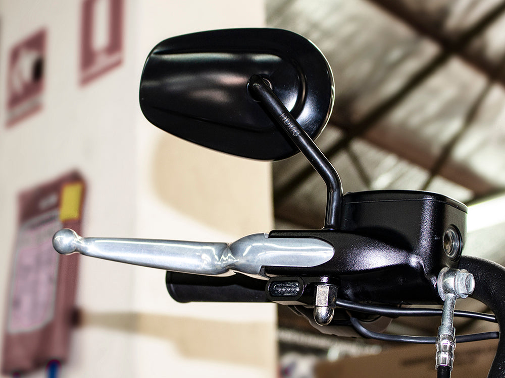 RSS BAI-L22-0231MBE Under Perch Turn Signals Black for Sportster 14-21