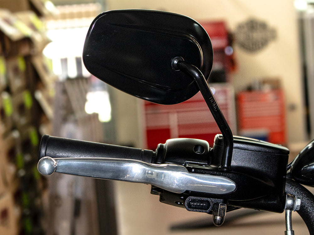 RSS BAI-L22-0231MBE Under Perch Turn Signals Black for Sportster 14-21