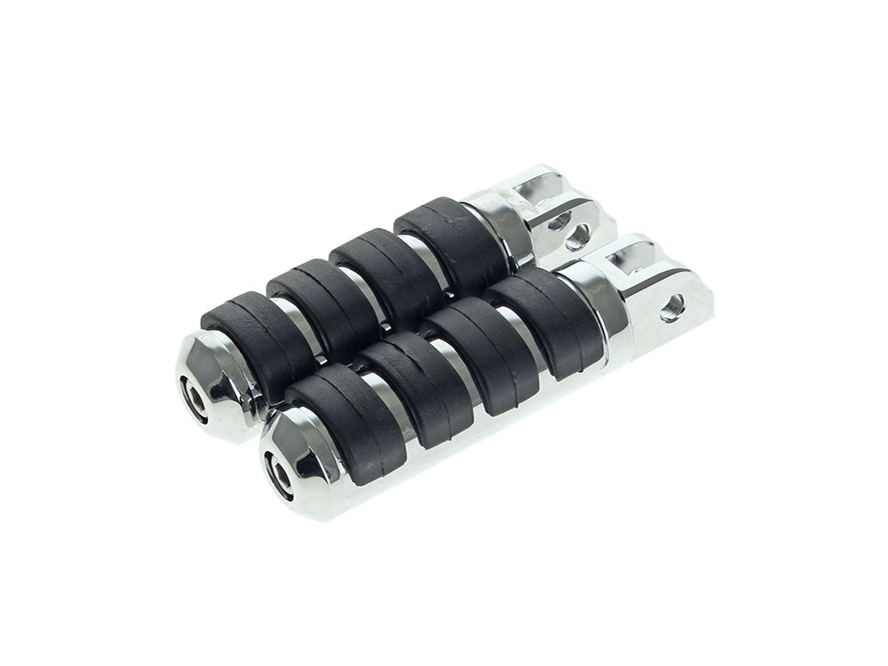 RSS BAI-P17-0343ISC Comfort Iso Style Large Rider Footpegs Chrome for Softail 18-Up