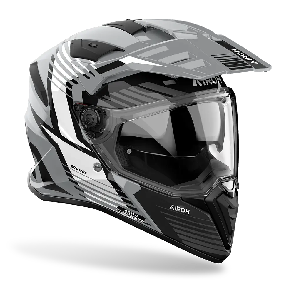 Airoh Bandit Spicy Gloss Grey Helmet