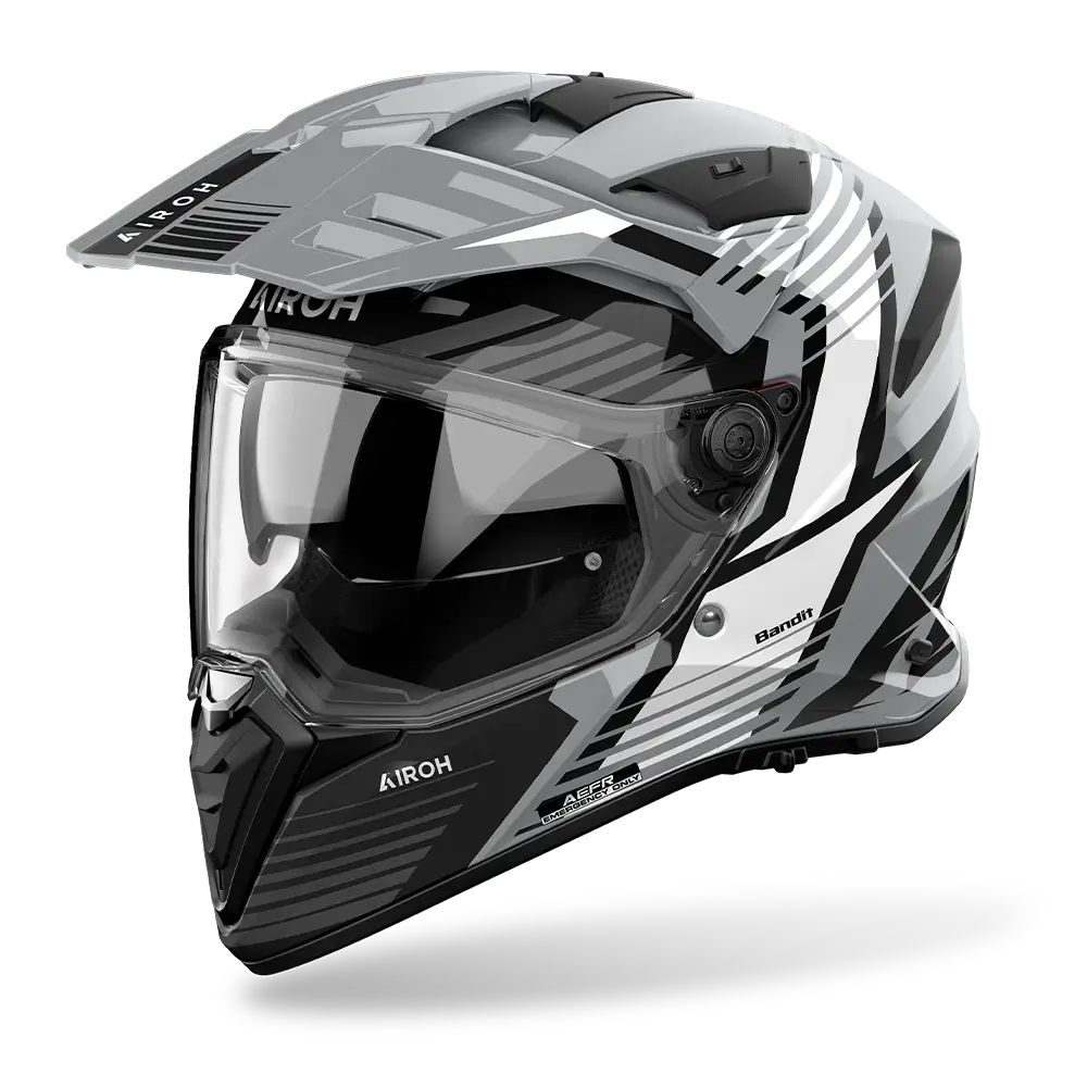 Airoh Bandit Spicy Gloss Grey Helmet