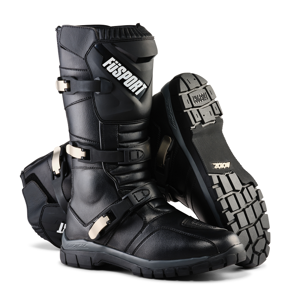 Fusport Simpson x Motoz Black Boots