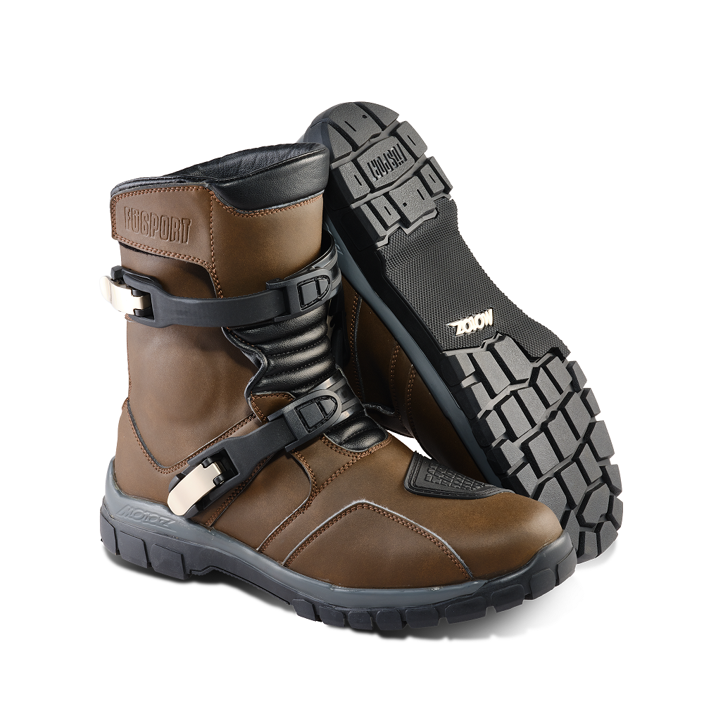 Fusport Gibson x Motoz Brown Boots