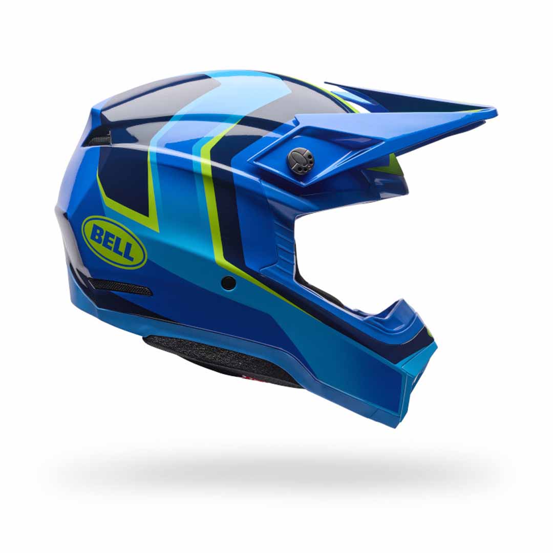 Bell Moto-10 Mips Pulse Frequency Blue Helmet