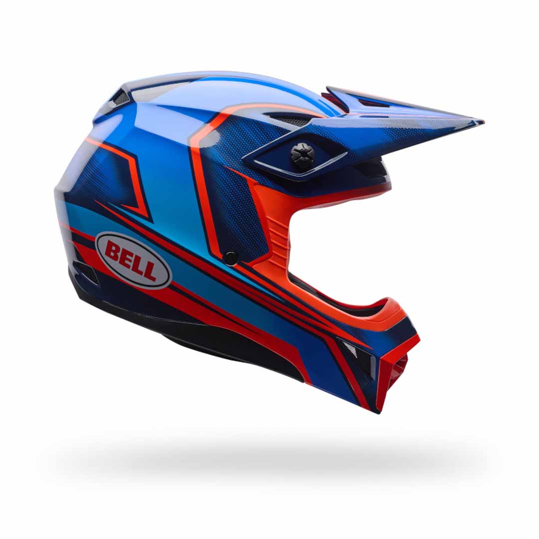 Bell MX-10 Mips Speedway Frequency Blue Youth Helmet