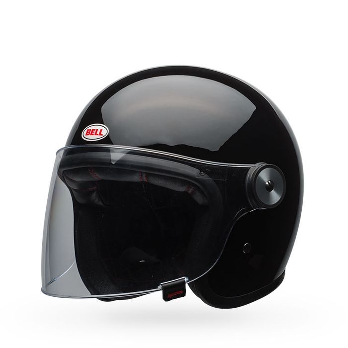 Bell Riot Solid Gloss Black Helmet - EasyR