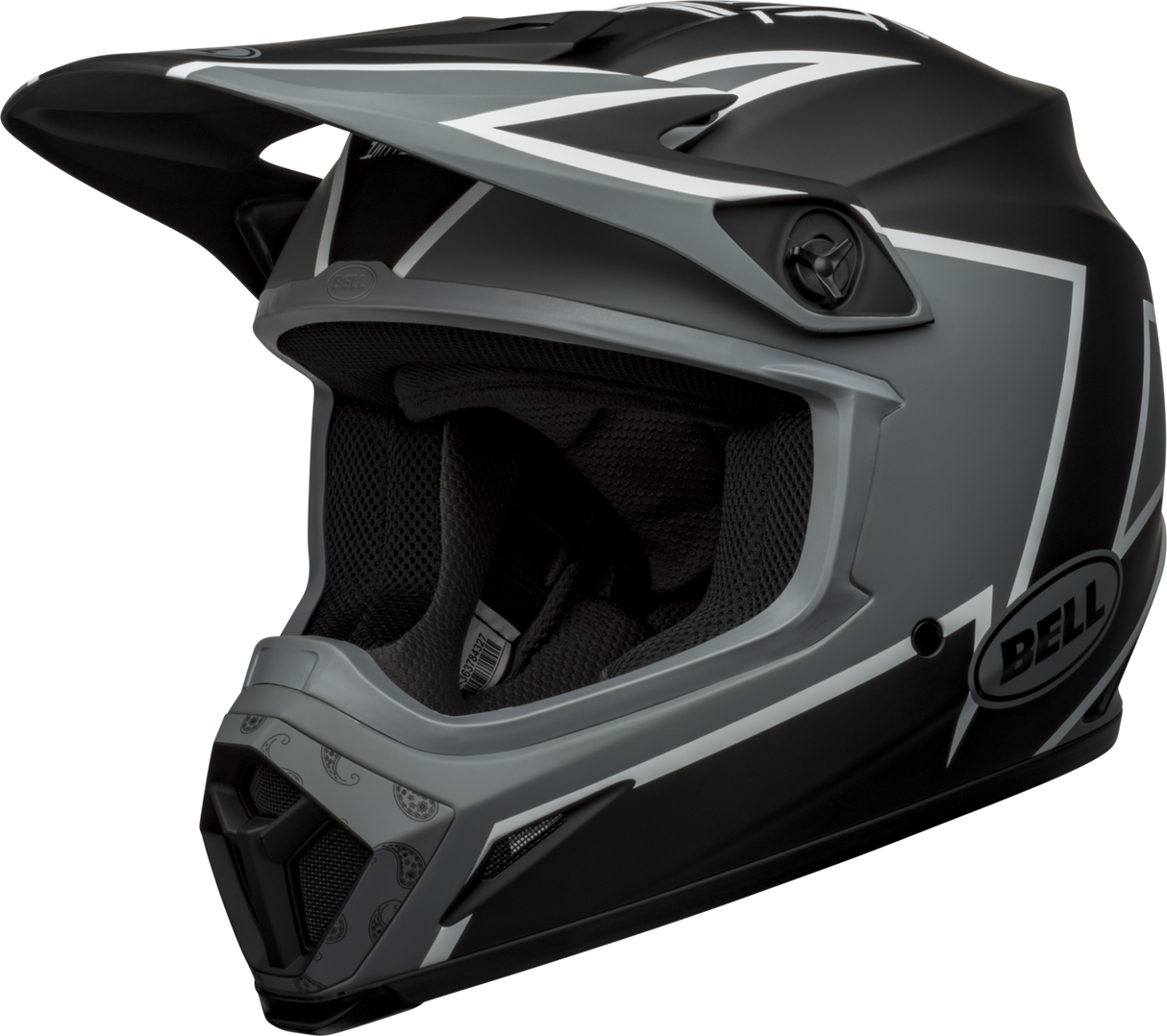 Bell MX-9 MIPS Twitch Matte Black/Grey/White Helmet - EasyR