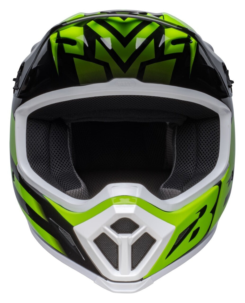 Bell MX-9 MIPS Disrupt Gloss Black/Green Helmet - EasyR
