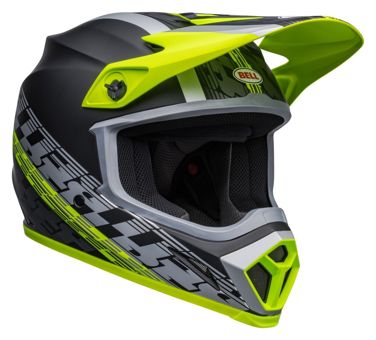 Bell MX-9 MIPS Offset Matte Black/Hi-Viz Yellow Helmet - EasyR