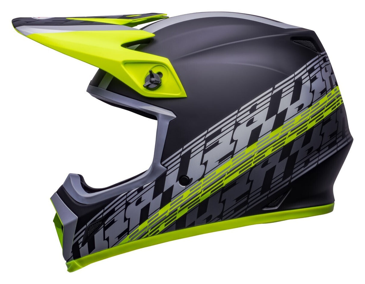 Bell MX-9 MIPS Offset Matte Black/Hi-Viz Yellow Helmet - EasyR