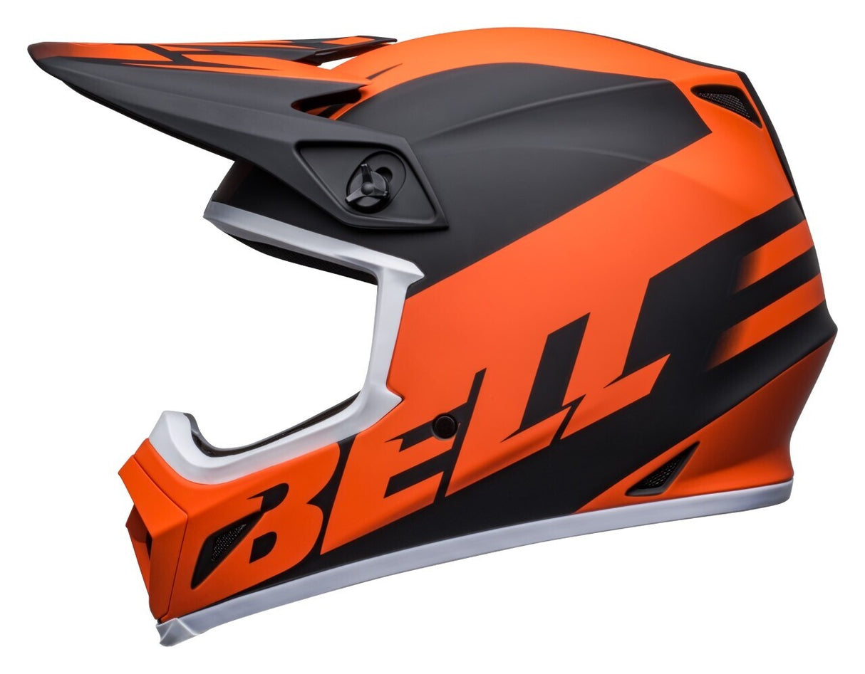 Bell MX-9 MIPS Disrupt Matte Black/Orange Helmet - EasyR