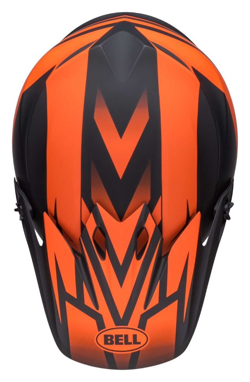 Bell MX-9 MIPS Disrupt Matte Black/Orange Helmet - EasyR