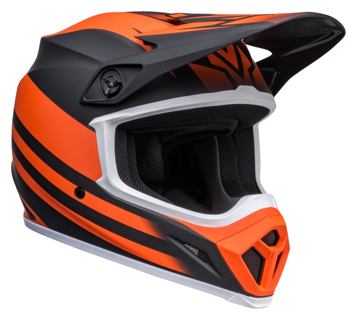Bell MX-9 MIPS Disrupt Matte Black/Orange Helmet - EasyR