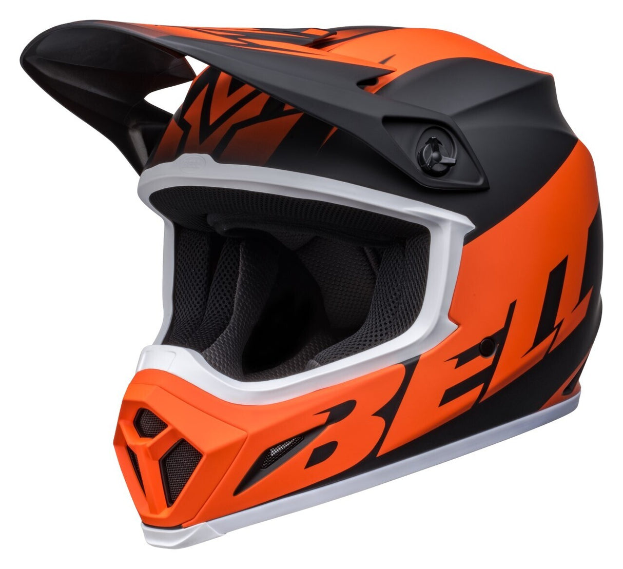 Bell MX-9 MIPS Disrupt Matte Black/Orange Helmet - EasyR