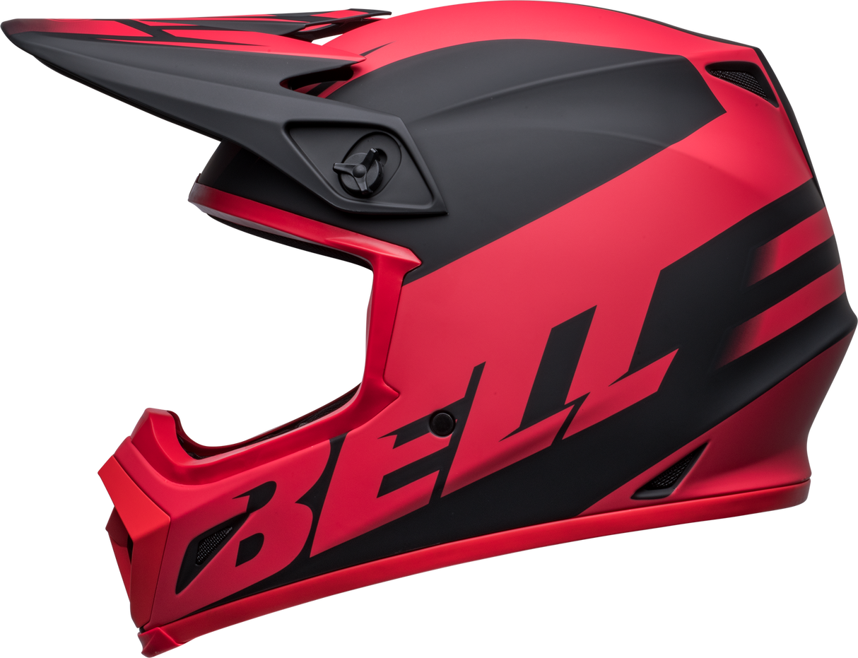 Bell MX-9 MIPS Disrupt Matte Black/Red Helmet - EasyR