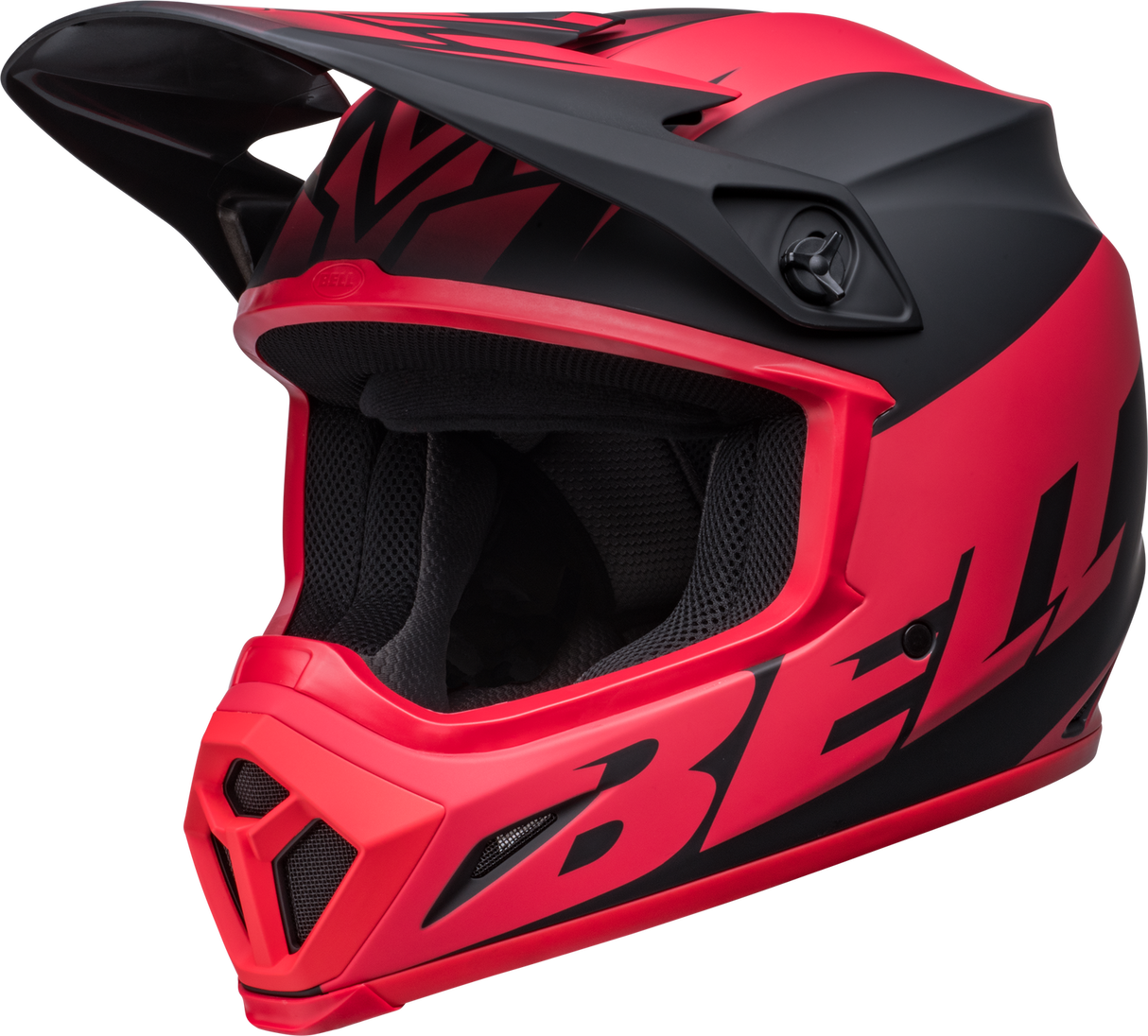 Bell MX-9 MIPS Disrupt Matte Black/Red Helmet - EasyR