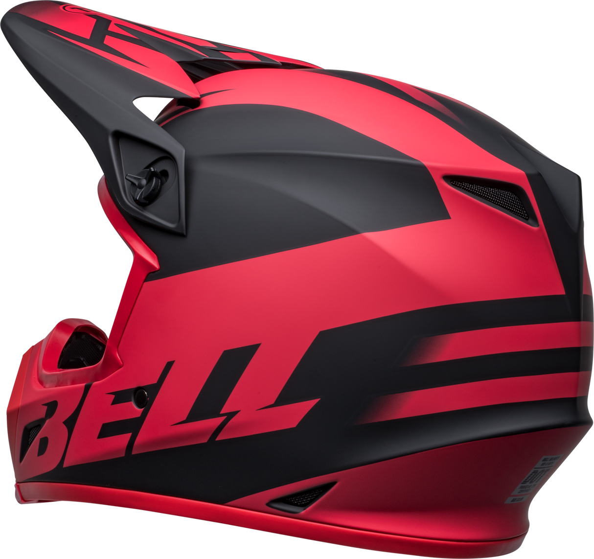Bell MX-9 MIPS Disrupt Matte Black/Red Helmet - EasyR