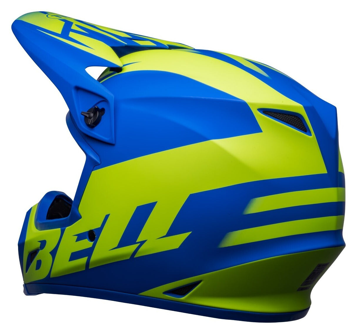 Bell MX-9 MIPS Disrupt Matte Classic Blue/Hi-Viz Yellow Helmet - EasyR