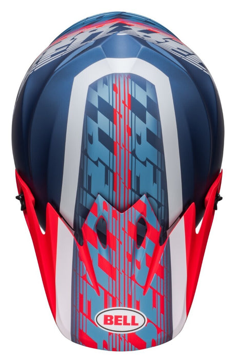 Bell MX-9 MIPS Offset Matte Metallic Blue/White Helmet - EasyR