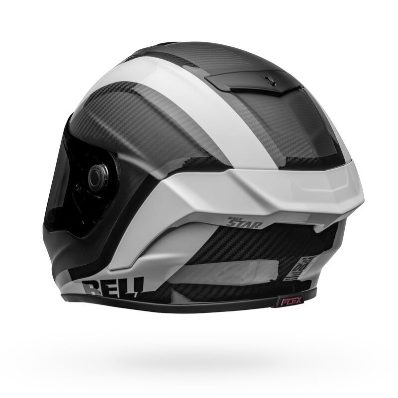 Bell Race Star DLX Flex Tantrum 2 Matte & Gloss Black/White Helmet - EasyR