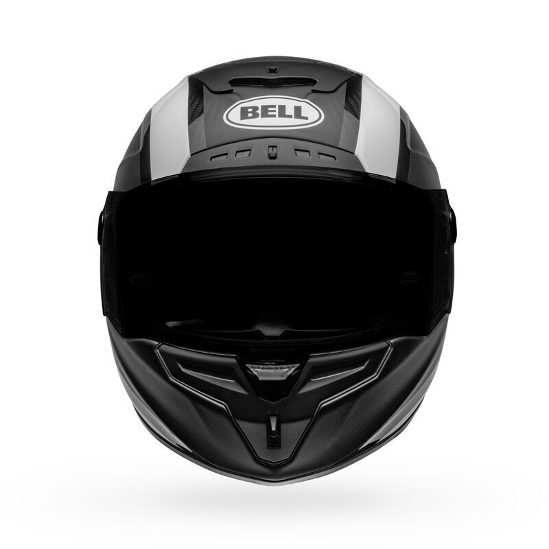 Bell Race Star DLX Flex Tantrum 2 Matte & Gloss Black/White Helmet - EasyR