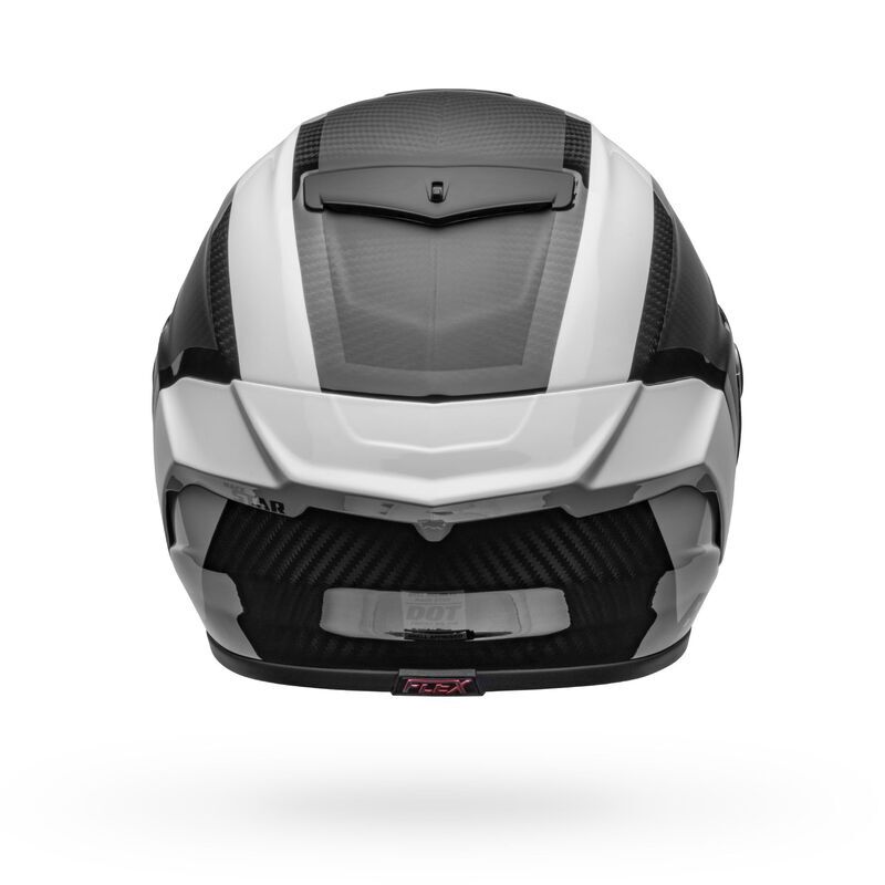 Bell Race Star DLX Flex Tantrum 2 Matte & Gloss Black/White Helmet - EasyR