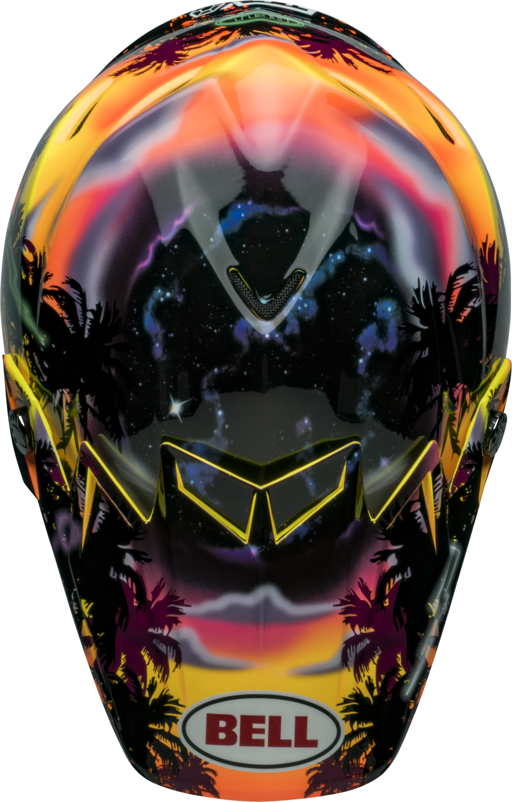 Bell Moto-9S Flex Tagger Tropical Fever Yellow/Orange Helmet - EasyR