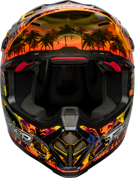Bell Moto-9S Flex Tagger Tropical Fever Yellow/Orange Helmet - EasyR