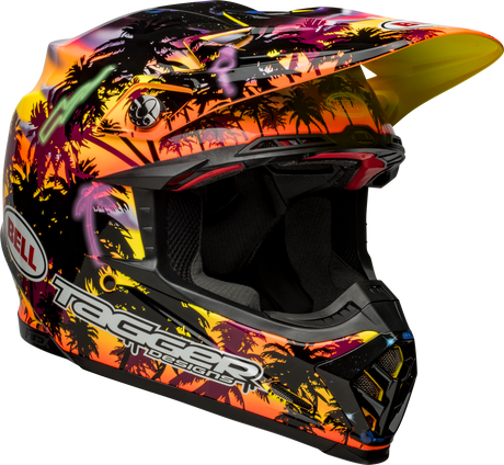 Bell Moto-9S Flex Tagger Tropical Fever Yellow/Orange Helmet - EasyR