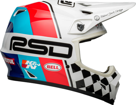 Bell MX-9 MIPS RSD The Rally Gloss Black/White Helmet - EasyR