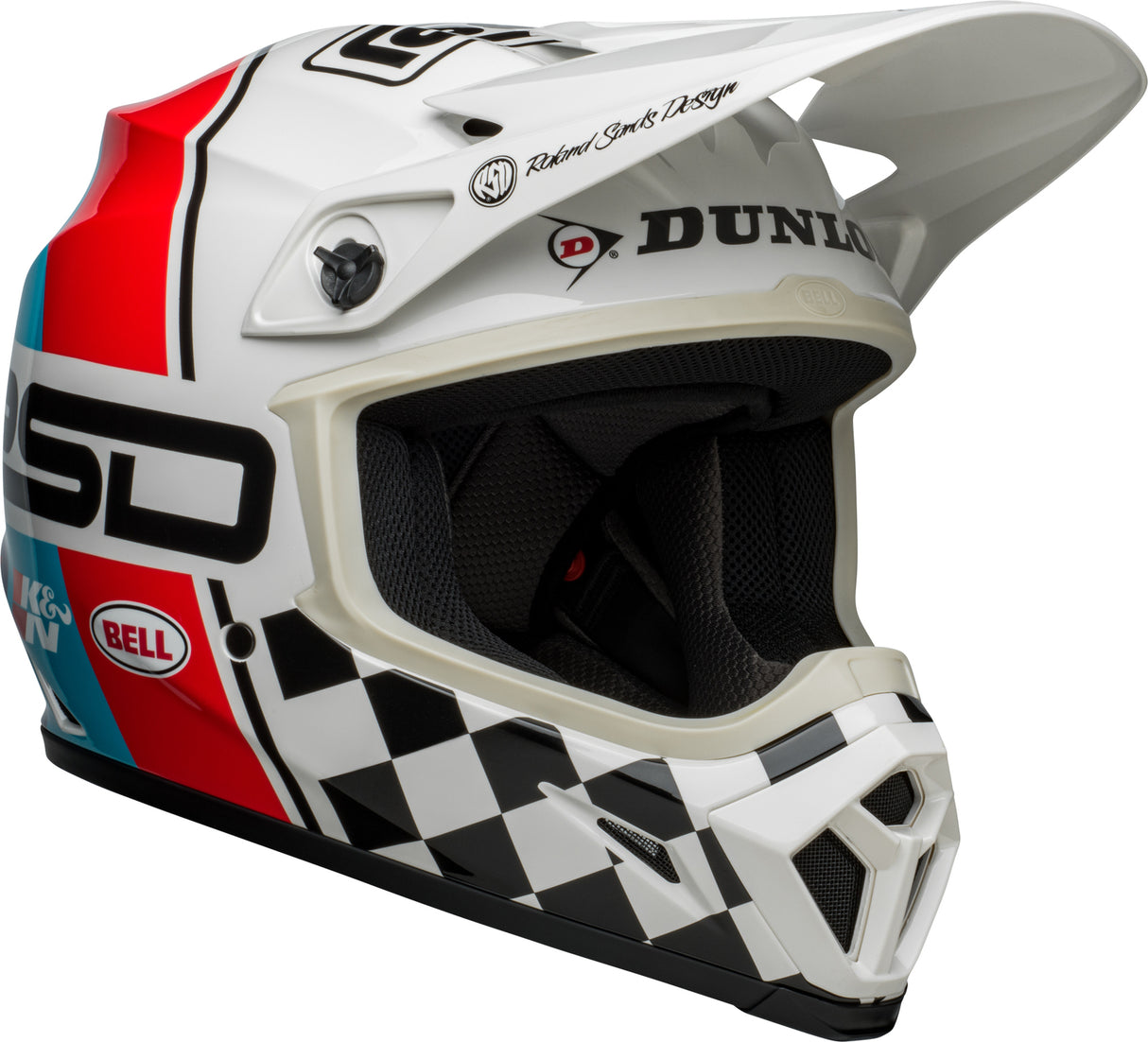 Bell MX-9 MIPS RSD The Rally Gloss Black/White Helmet - EasyR