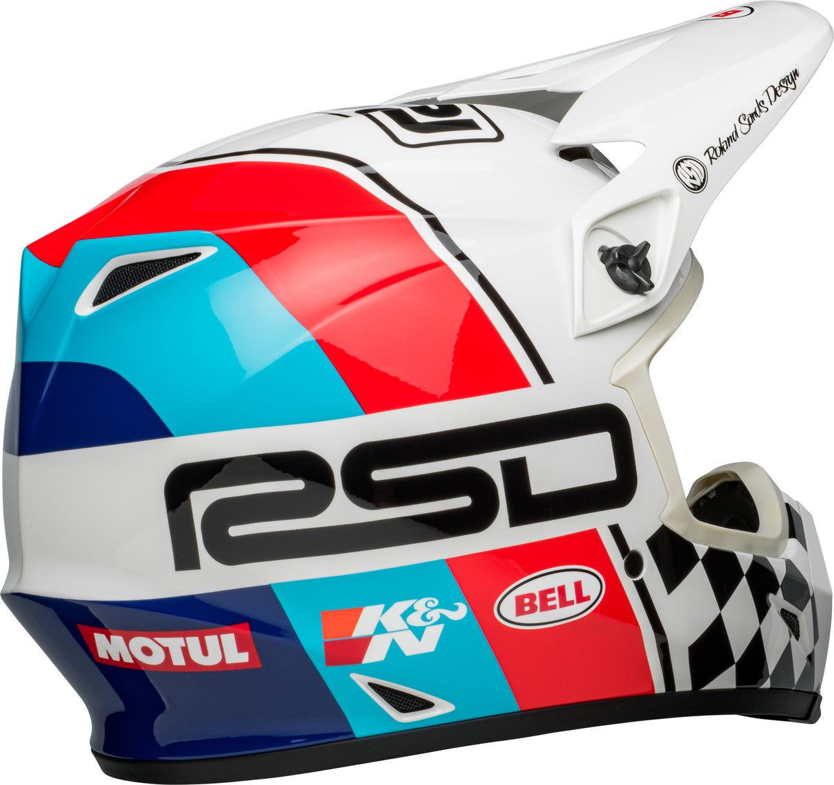 Bell MX-9 MIPS RSD The Rally Gloss Black/White Helmet - EasyR