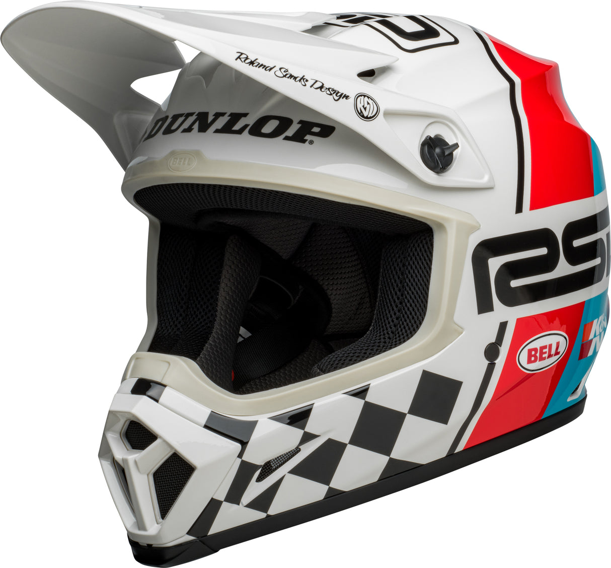 Bell MX-9 MIPS RSD The Rally Gloss Black/White Helmet - EasyR