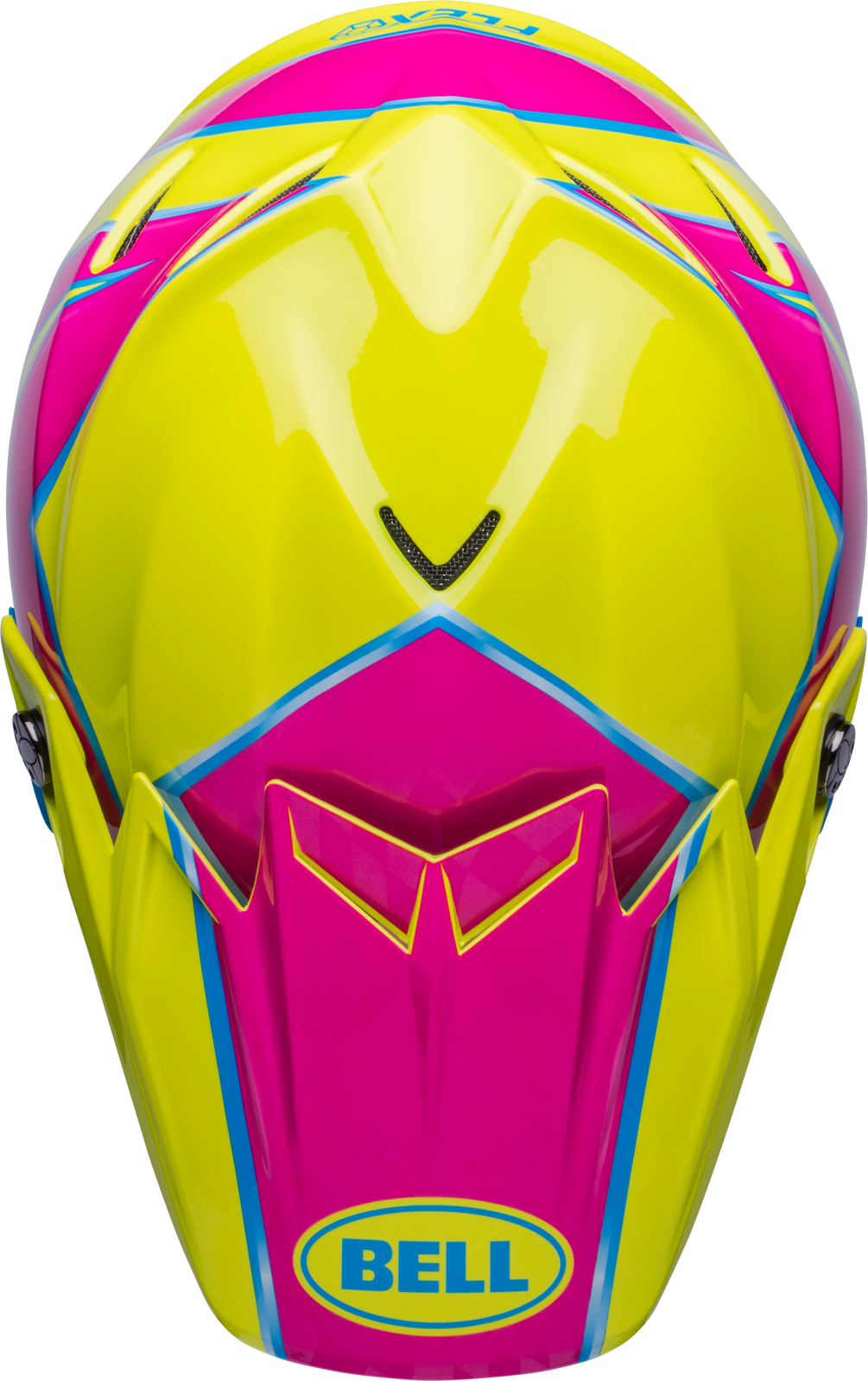 Bell Moto-9S Flex Sprite Gloss Yellow/Magenta Helmet - EasyR
