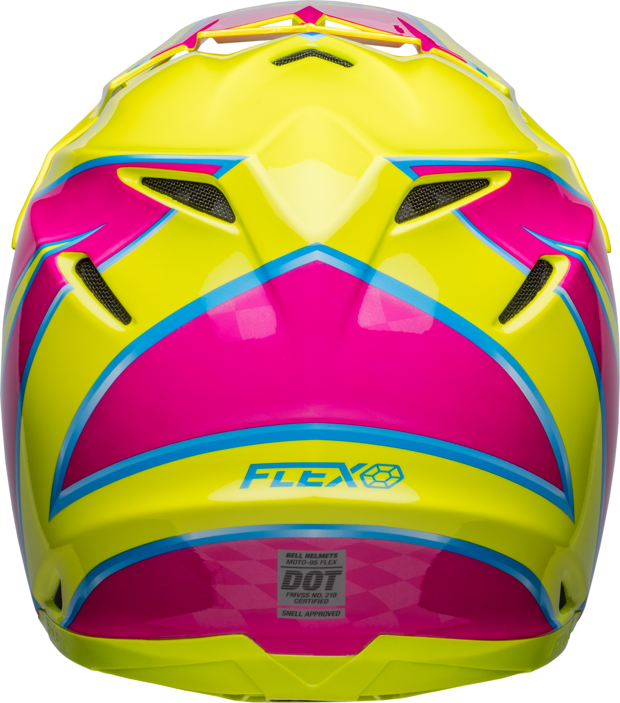 Bell Moto-9S Flex Sprite Gloss Yellow/Magenta Helmet - EasyR