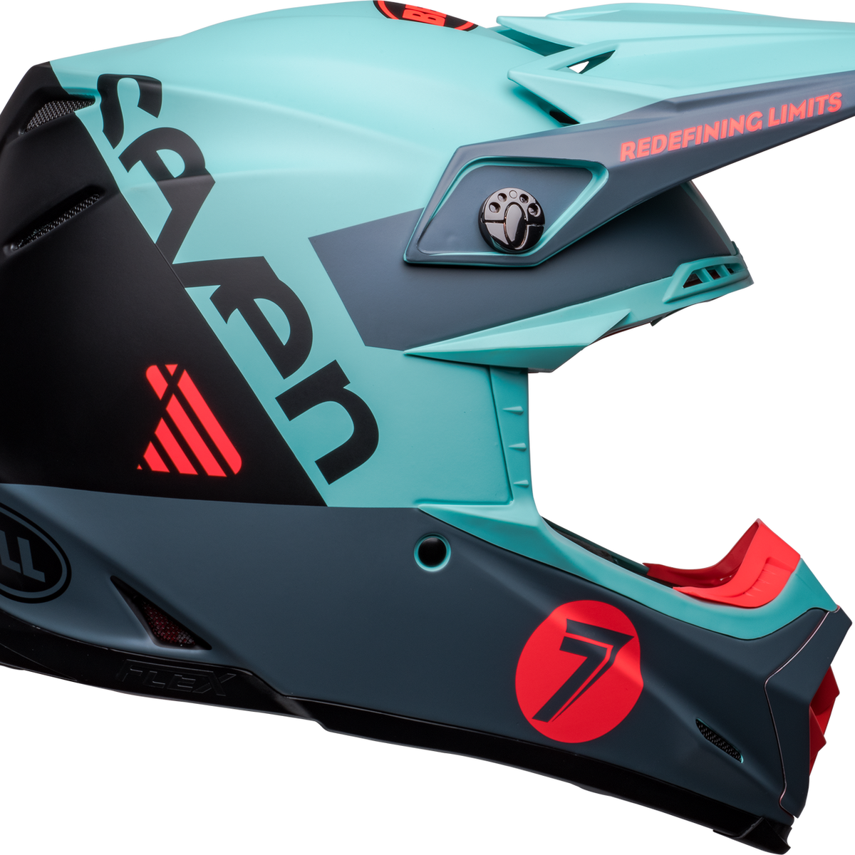 Bell Moto-9S Flex Seven Vanguard Limited Edition Matte Aqua/Black