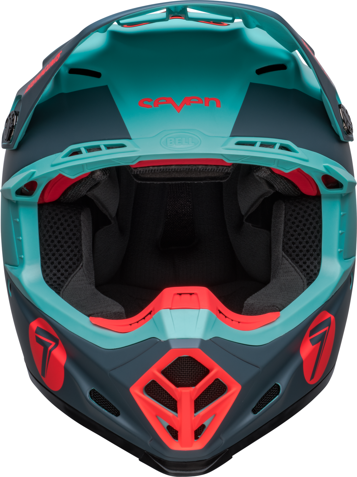 Bell Moto-9S Flex Seven Vanguard Limited Edition Matte Aqua/Black Helmet - EasyR