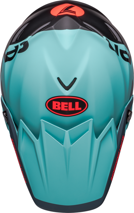 Bell Moto-9S Flex Seven Vanguard Limited Edition Matte Aqua/Black Helmet - EasyR
