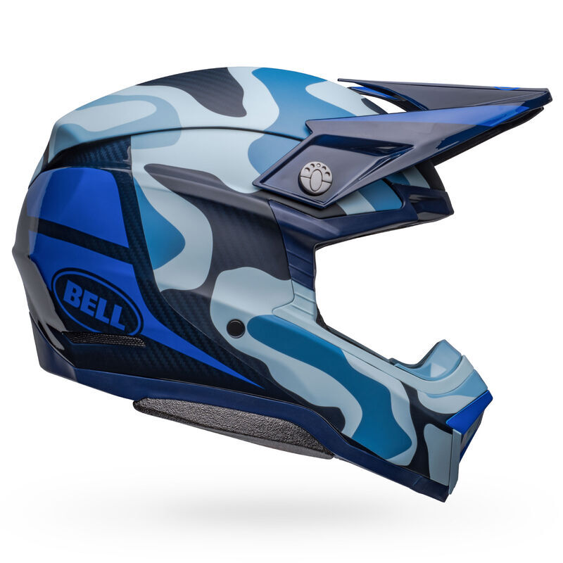 Bell Moto-10 Spherical Ferrandis Mechant Matte & Gloss Dark Blue/Light Blue Helmet - EasyR